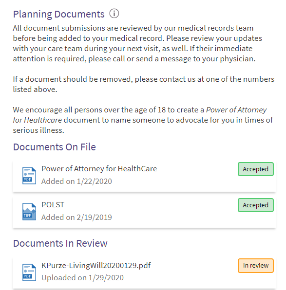 Advance Care Planning Docs